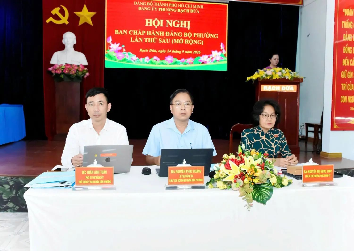 Hội nghị Ban Chấp hành Đảng bộ phường Rạch Dừa lần thứ sáu (mở rộng)