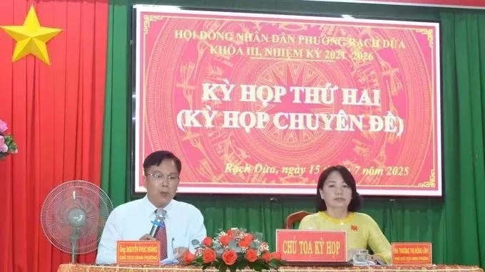 HĐND phường Rạch Dừa thông qua nghị quyết chuyển đổi tên gọi 25 khu phố