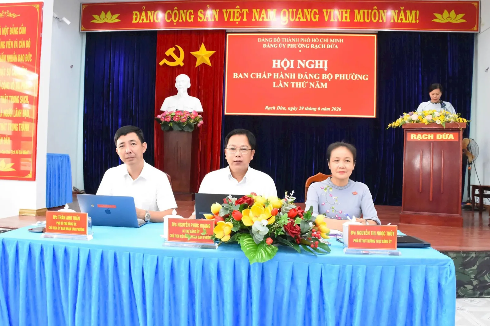 Đảng bộ phường Rạch Dừa: Tăng tốc về đích, quyết tâm hoàn thành thắng lợi nhiệm vụ năm 2026