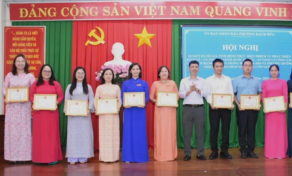 9 tháng đầu năm 2026, phường Rạch Dừa thu ngân sách địa phương 638,3 tỷ đồng, đạt 108,17% dự toán năm